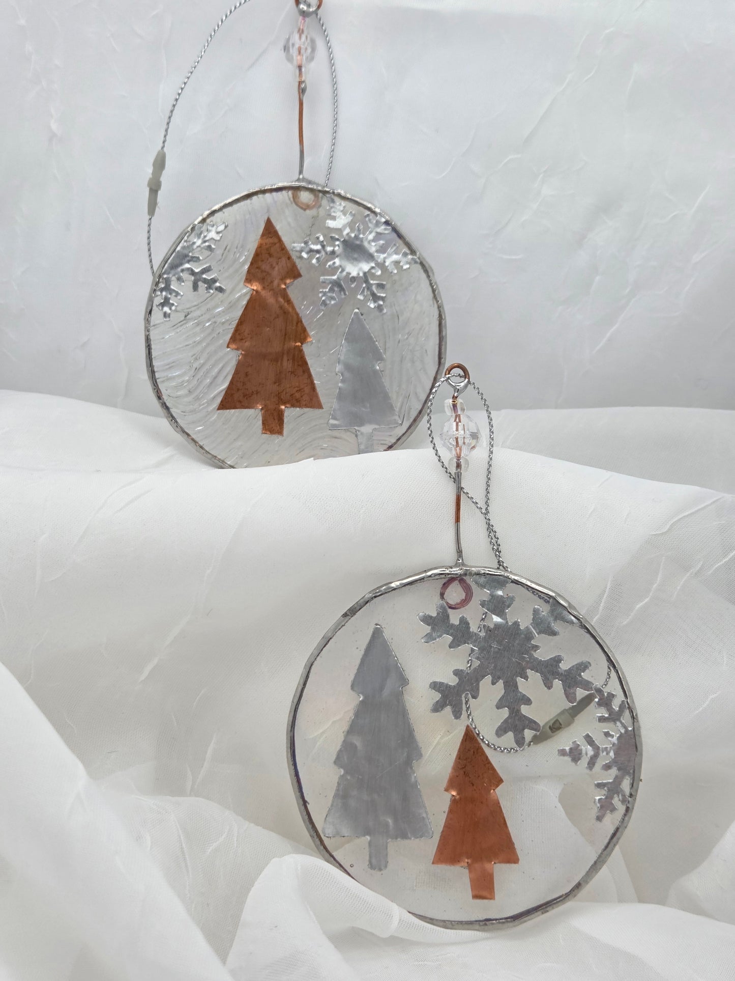 Copper and Silver Ornament